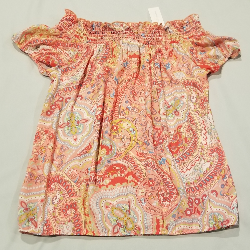 New York & Company Off Shoulder Blouse NWT